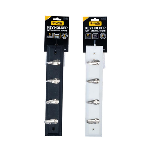Casaliving Woodboard With 4 Metal Hooks