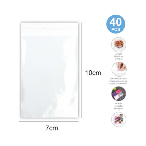 Clear Bag 7 × 10cm 40pcs | Casaliving
