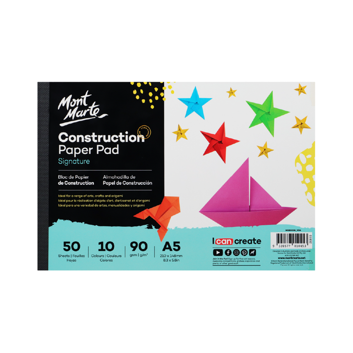 Construction Paper A5 50 Sheets