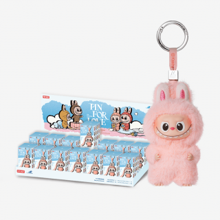 Lafufu Labubu Pin for Love plush toy – soft handmade keychain gift idea