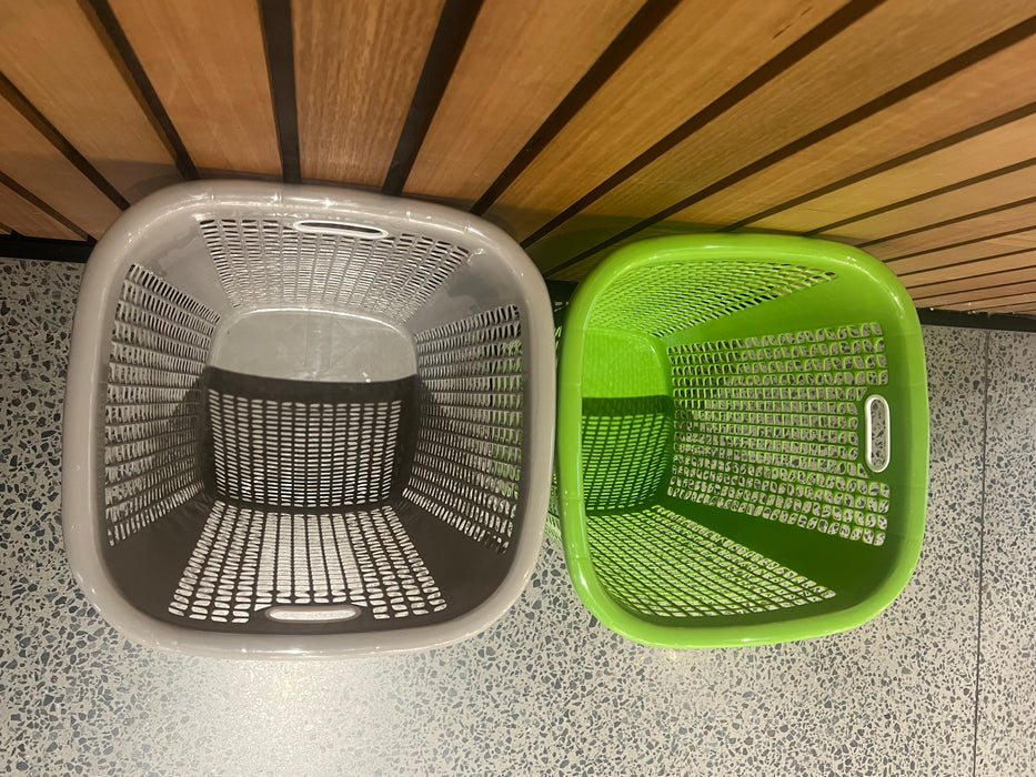 Laundry Basket Square 80L Strong Clothes Container Bathroom Organisation Open Top No Lid Durable