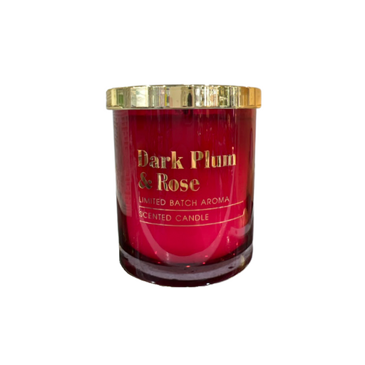 Dark Plum & Rose Scented Candle 250g - Home Candles and Oil Burners by Casaliving&nbsp;