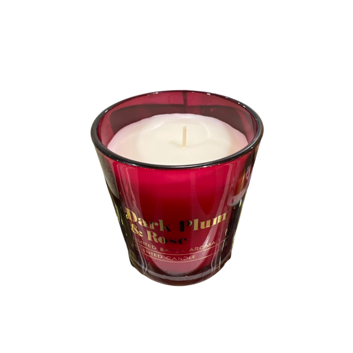 Dark Plum & Rose Scented Candle 250g - Home Candles and Oil Burners by Casaliving&nbsp;