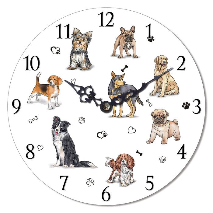 Dogs Table Clock | Clocks and Wall clocks by Casaliving&nbsp;