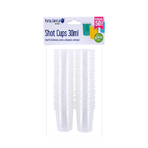 Drinkware & Partyware Shot Cups Clear 30mL 50pk