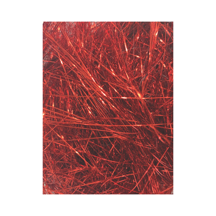 SHRED TINSEL MET RED