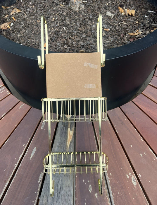 Gold 2 Tier Shower Caddy modern chic bathroom organizer
Stylish gold bathroom storage rack with two tiers
Young chic modern style gold shower caddy hanging in shower
Elegant gold shower organizer for bathroom essentials
Luxury gold finish shower caddy for modern homes
