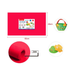 EVA Foam Sheet 40 × 60cm × 2Bright Red