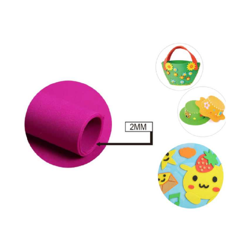 EVA Foam Sheet 40 × 60cm × 2Rose Red