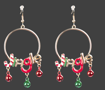 Earrings Metal Pierced 3D | Christmas Decorations, Gifts, and Accessories by Casaliving