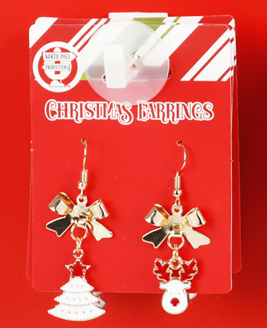 Earrings Pireced Bow or Star | Christmas Decorations, Gifts, and Accessories by Casaliving