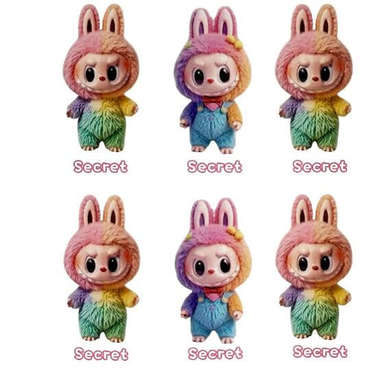 Labubu Rainbow Into the Wild V4 – Lafufu Limited Edition Designer Art Collectible Figure