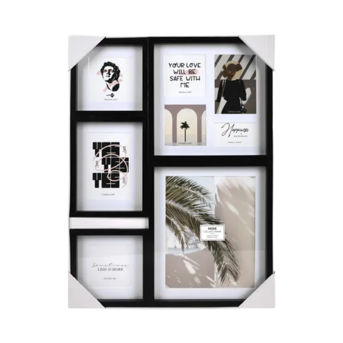 Mode Modern Black Collage Picture Frame Set