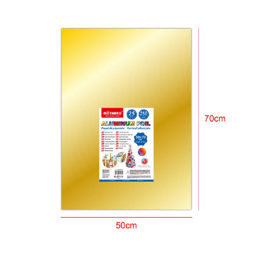 Foil Paper 50 × 70cm 250g 25pcs Gold