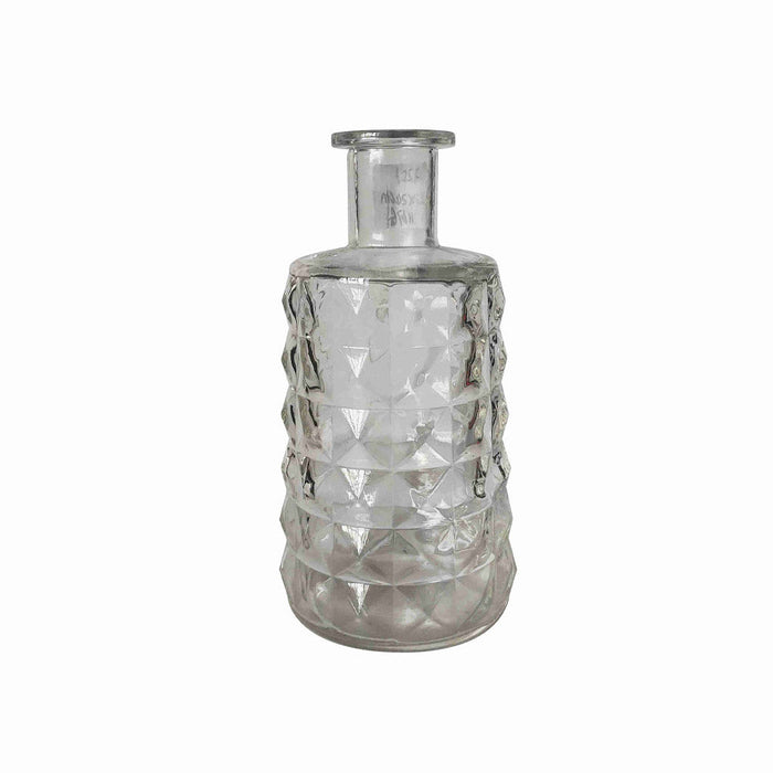 GV406 Diamond Clear Glass Vase - Vases and Glass Vases by Casaliving