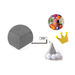Glitter EVA Foam Sheet 40 × 60cm × 2Grey