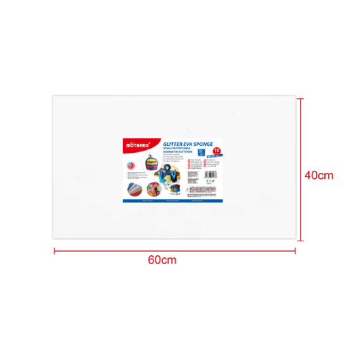 Glitter EVA Foam Sheet 40 × 60cm × 2White