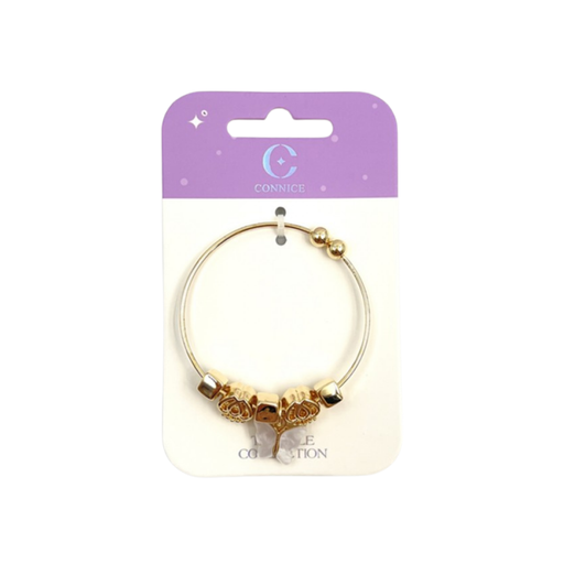 Gold Bangle with Butterfly Bead (1 Each)