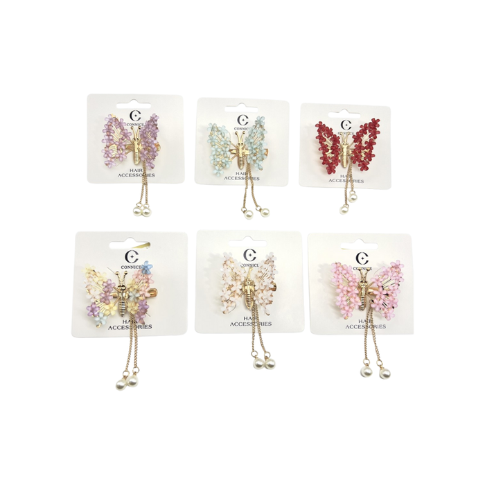 Butterfly Clip #1 – Flower with Chain