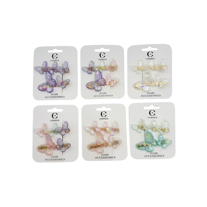 Hair Clip Set – Butterfly Gradient Colors