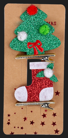 Hair Clips Xmas 2 pieces | Christmas Decorations, Gifts, and Accessories by Casaliving