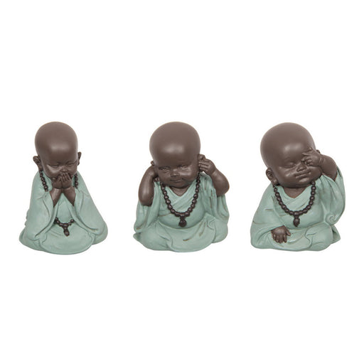 Hear No See No Speak No Monks (Set Of 3) - Buddha Statues by Casaliving&nbsp;