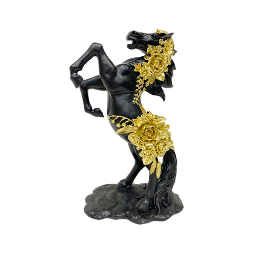 Horse with Gold Flowers | Living room decorations by Casaliving