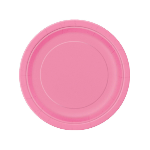 Hot Pink 8 × 18cm (7") Paper Plates