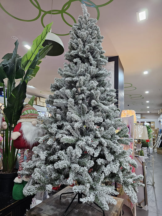 Frosted Christmas Tree 210CM 1195 Hinged Tips