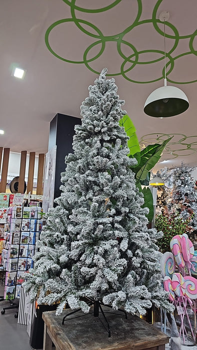 Frosted Christmas Tree 210CM 1195 Hinged Tips