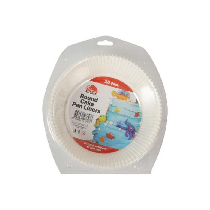 Cake Pan Liner Rnd Pk20