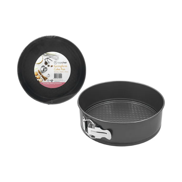 Non-Stick Springform Cake Pan 22cm – Round Cake Tin with Quick-Release Latch for Cheesecakes & Tortes