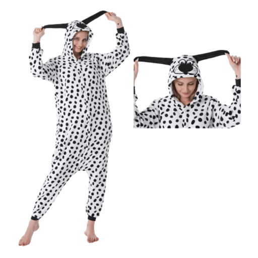 Kids Dalmatian Dog Onesie Animal Kigurumi Costume - Adult &amp; Kids Party Costumes by Casaliving&nbsp;