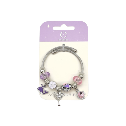 Kids Metal Bracelet – Goblet & Dolphin Charm