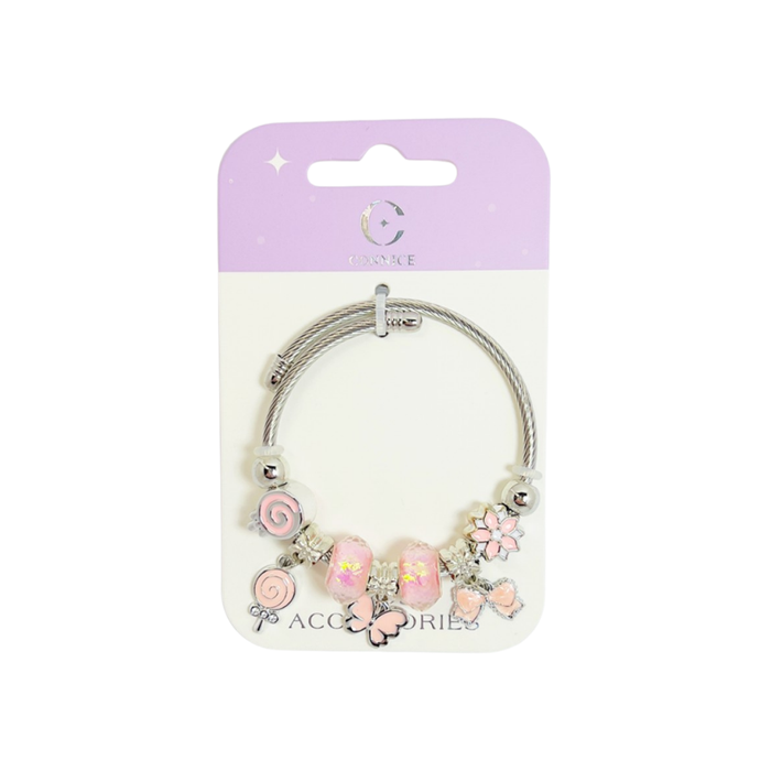 Kids Metal Bracelets – Candy Bow & Butterfly