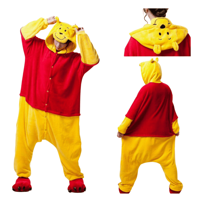 Kids Winnie the Pooh Onesie Kigurumi Pajamas Costume - Adult &amp; Kids Party Costumes by Casaliving&nbsp;