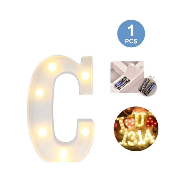 LED Letter Light Sign 'C' 22cm
