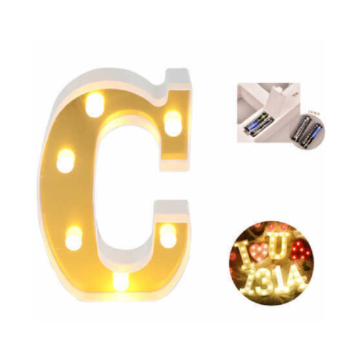 LED_Letter_Light_Sign_C_22cm_Gold