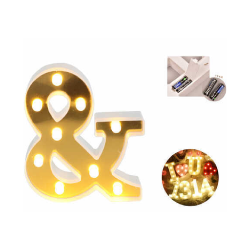 LED_Number_Light_Sign_22cm_Gold