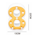 LED Number Light Sign '8' 22cm Gold