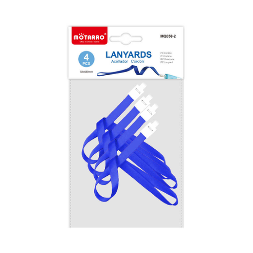 Lanyards 48cm 4pcs Blue