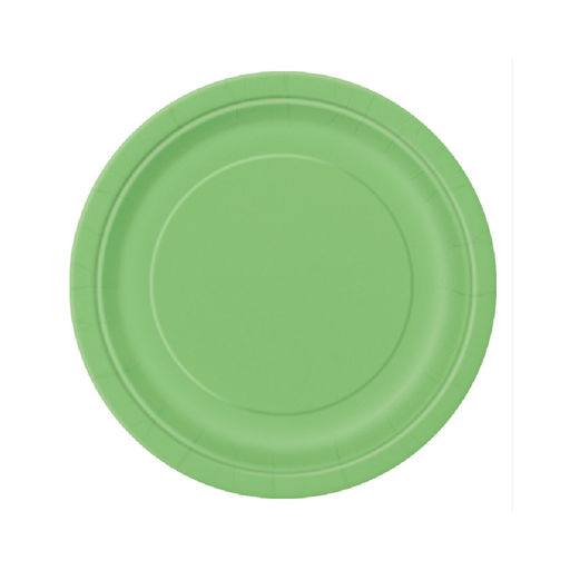Lime Green 8 × 18cm (7") Paper Plates