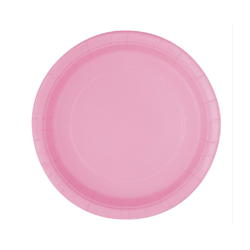 Lovely Pink 8 × 18cm (7") Paper Plates