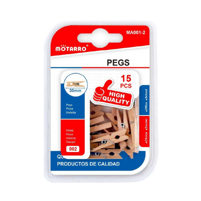 Pegs Wooden 3015pcs