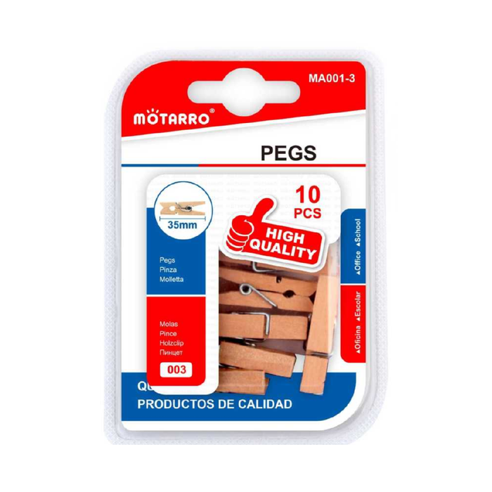 Pegs Wooden 3510pcs