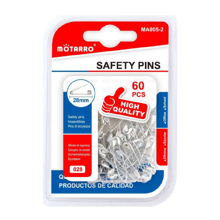 Safety Pins Silver 2860pcs
