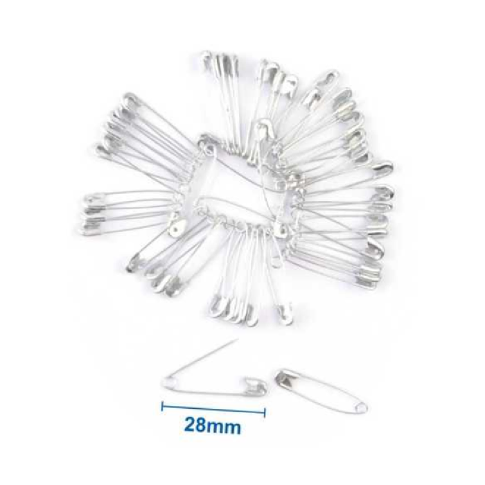 Safety Pins Silver 2860pcs