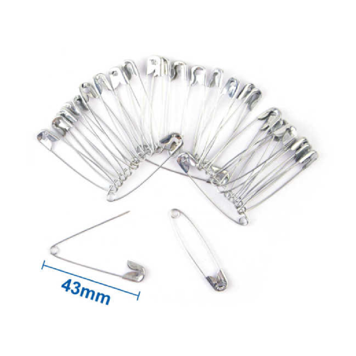 Safety Pins Silver 4330pcs