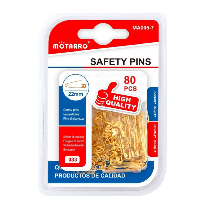 Safety Pins Gold 2280pcs