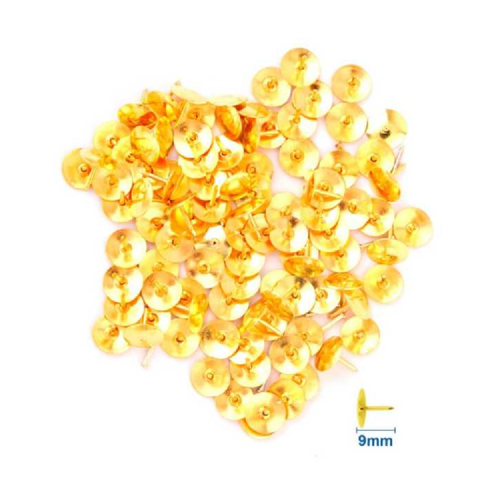 Thumb Tacks Gold 9100pcs